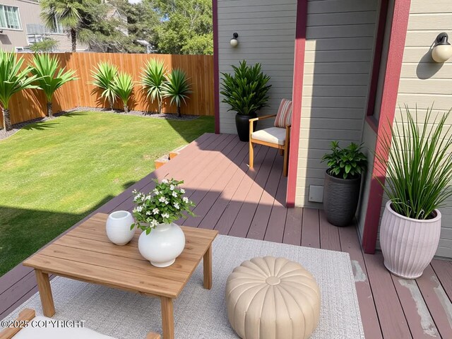 4310 Ambler Cir, Anchorage, AK 99504 - view of wooden deck