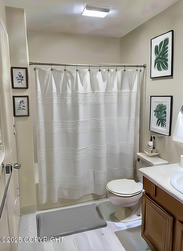 4310 Ambler Cir, Anchorage, AK 99504 - bathroom featuring vanity and shower / bath combination with curtain
