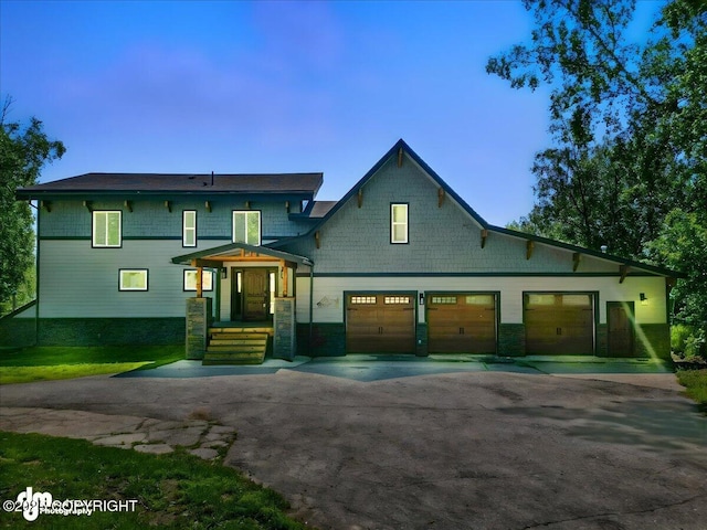 5100 W Lakeside Dr, Wasilla, AK 99654 - view of front of property featuring driveway