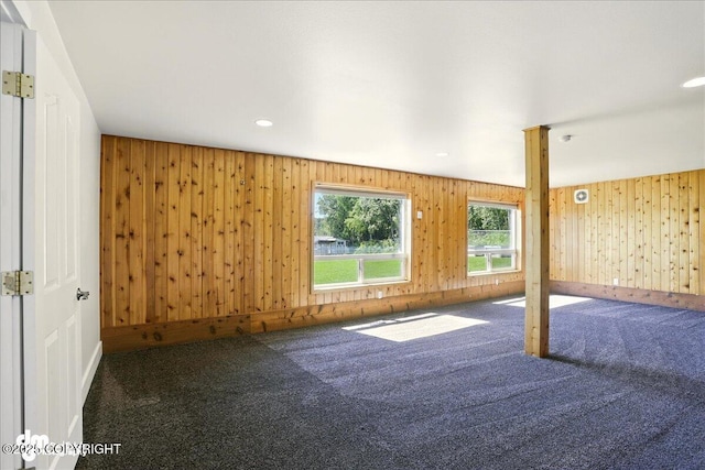 5100 W Lakeside Dr, Wasilla, AK 99654 - unfurnished room with carpet flooring and wooden walls