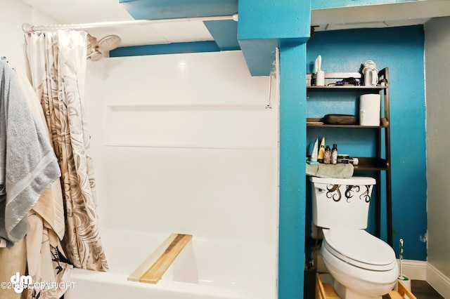 3401 Lois Dr, Anchorage, AK 99517 - full bath featuring shower / bath combo and toilet