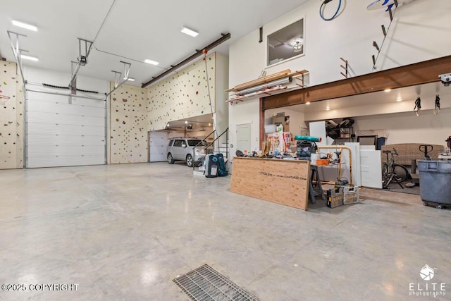4722 S Gon Fishin Dr, Wasilla, AK 99623 - garage with a workshop area