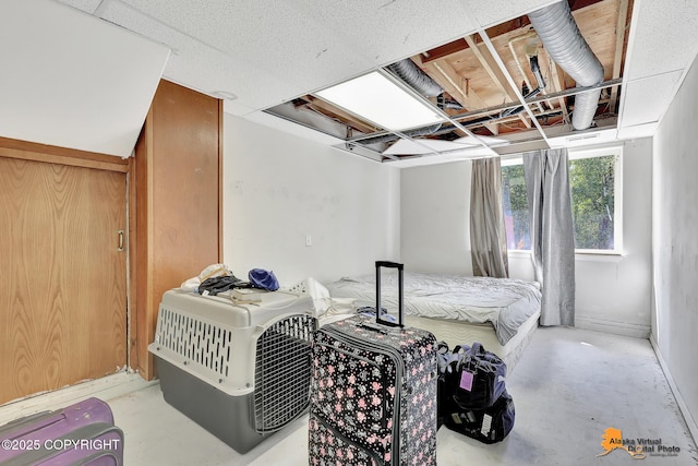 3150 E Escondido Ave, Wasilla, AK 99654 - bedroom with concrete flooring