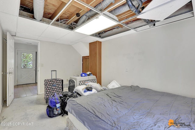 3150 E Escondido Ave, Wasilla, AK 99654 - bedroom with concrete flooring