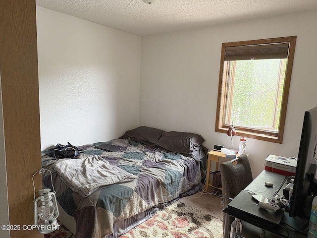 4376 Dartmouth Dr # 9, Fairbanks, AK 99709 - carpeted bedroom featuring a textured ceiling
