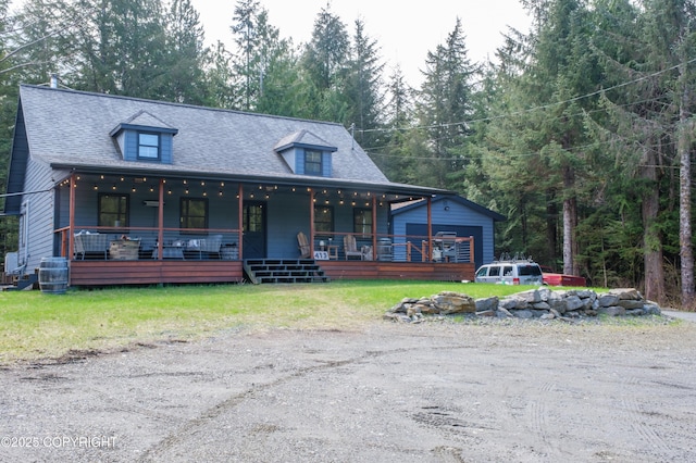 413 N Higgins Ct, Ketchikan, AK 99901 - view of front of home with covered porch and a shingled roof