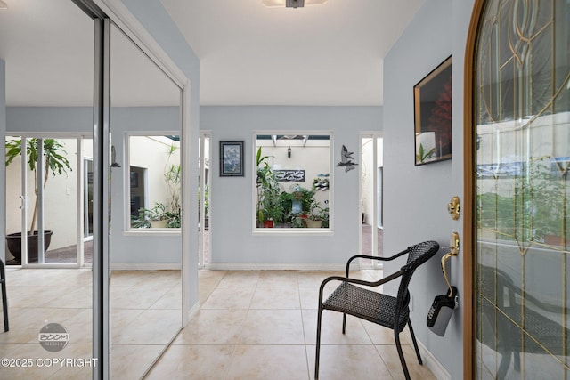 14121 Sunview Dr, Anchorage, AK 99515 - entrance foyer with baseboards and light tile patterned floors