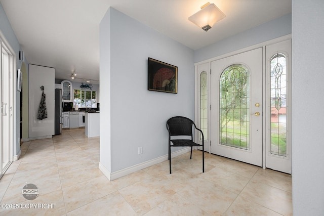 14121 Sunview Dr, Anchorage, AK 99515 - entrance foyer with light tile patterned floors