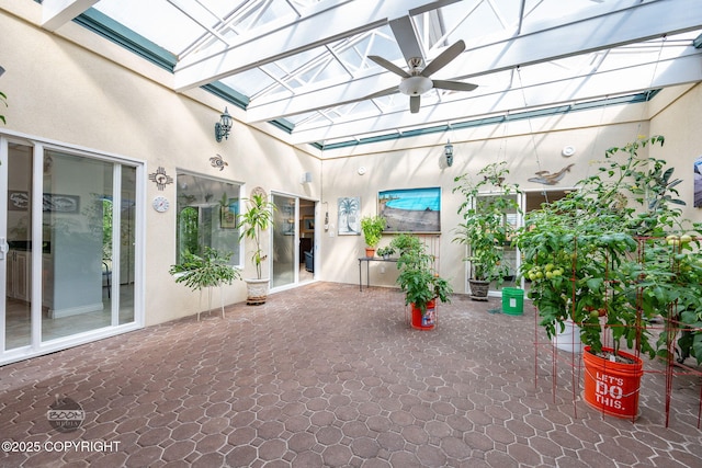 14121 Sunview Dr, Anchorage, AK 99515 - view of patio with ceiling fan