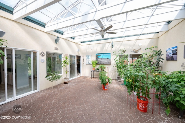 14121 Sunview Dr, Anchorage, AK 99515 - view of patio with ceiling fan