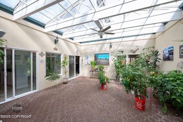 14121 Sunview Dr, Anchorage, AK 99515 - view of patio with ceiling fan