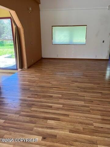 53245 Coyote Ln, Nikiski/North Kenai, AK 99611 - unfurnished room with wood finished floors