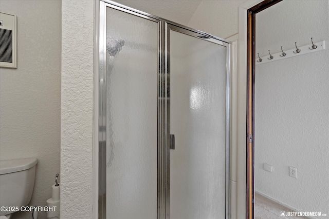 19712 Chugach Park Dr, Eagle River, AK 99567 - full bathroom with toilet and a shower stall