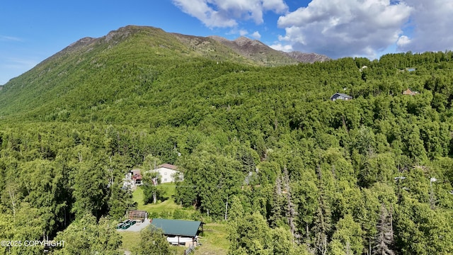 19712 Chugach Park Dr, Eagle River, AK 99567 - mountain view featuring a forest