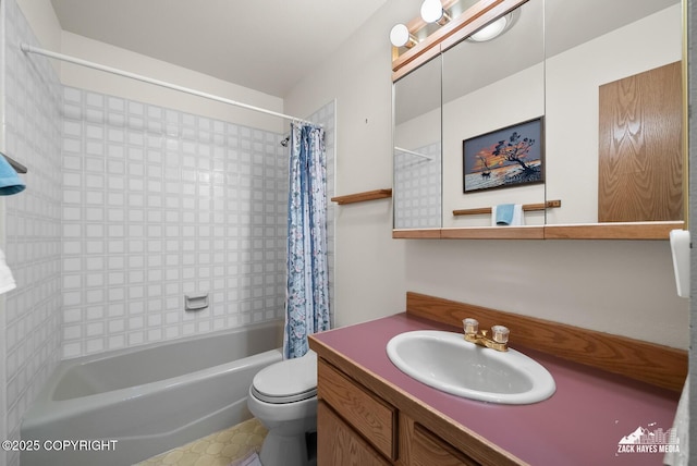11411 Snowline Dr, Anchorage, AK 99507 - full bathroom featuring shower / tub combo with curtain and vanity