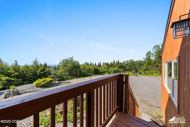 11411 Snowline Dr, Anchorage, AK 99507 - view of wooden deck