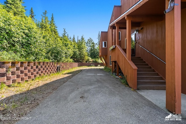 11411 Snowline Dr, Anchorage, AK 99507 - view of asphalt driveway