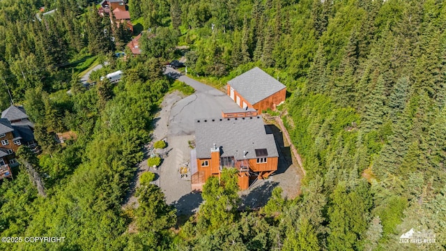 11411 Snowline Dr, Anchorage, AK 99507 - view of subject property featuring a forest