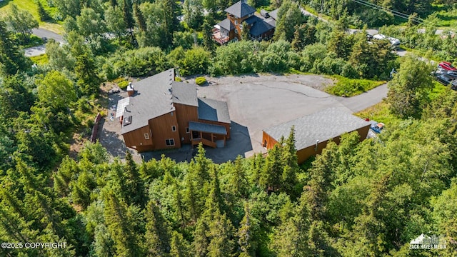 11411 Snowline Dr, Anchorage, AK 99507 - aerial view of property and surrounding area