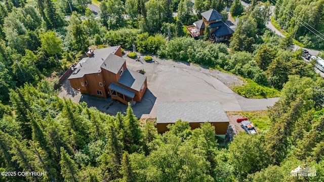 11411 Snowline Dr, Anchorage, AK 99507 - aerial view of property and surrounding area