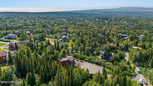 11411 Snowline Dr, Anchorage, AK 99507 - aerial view of a heavily wooded area