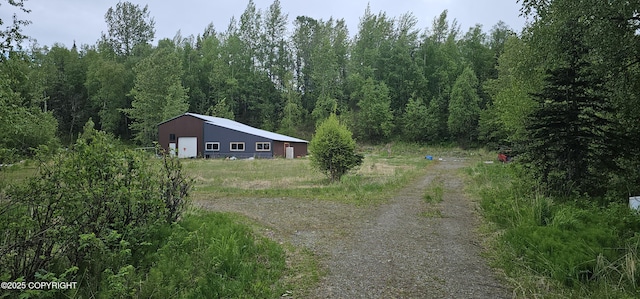 2514 E Sleepy Hollow Cir, Wasilla, AK 99654 - view from above of property featuring a heavily wooded area