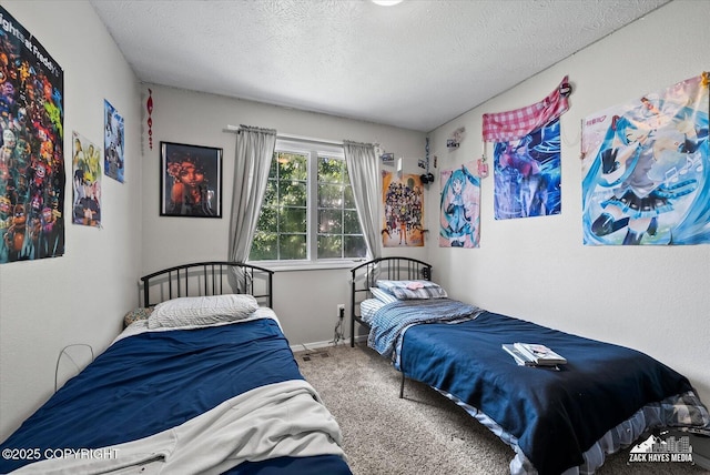 5320 Larkspur St, Anchorage, AK 99507 - bedroom with carpet and a textured ceiling