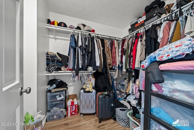 5320 Larkspur St, Anchorage, AK 99507 - spacious closet with wood finished floors
