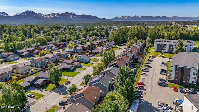5320 Larkspur St, Anchorage, AK 99507 - aerial view of residential area featuring a mountainous background