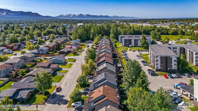 5320 Larkspur St, Anchorage, AK 99507 - aerial perspective of suburban area featuring mountains