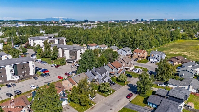 5320 Larkspur St, Anchorage, AK 99507 - aerial view of property and surrounding area with nearby suburban area