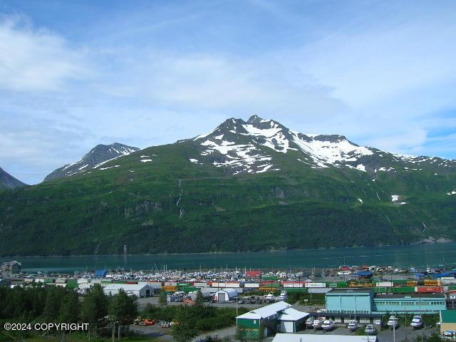 100 Kenai St # 908, Whittier, AK 99693 - view of mountain background with a nearby body of water and a forest