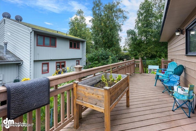 6340 Habicht Ct, Anchorage, AK 99504 - view of wooden terrace