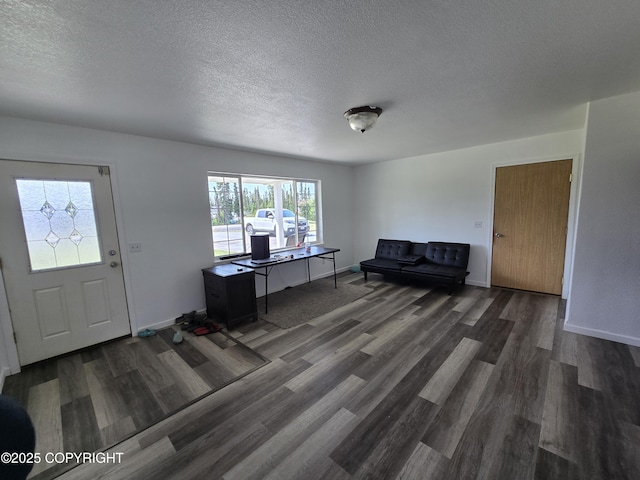46270 Woodwill Dr, Kenai, AK 99611 - foyer featuring wood finished floors and a textured ceiling