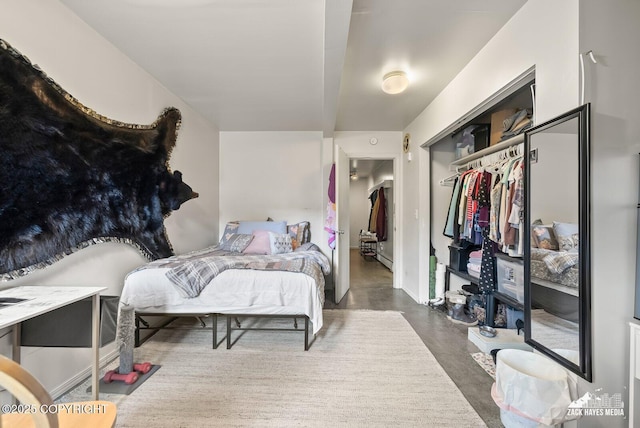 4116 W 88th Ave, Anchorage, AK 99502 - bedroom with concrete flooring and a closet