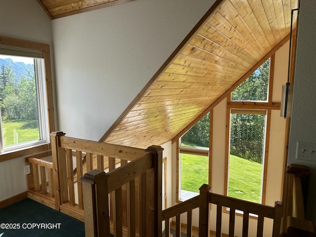 10821 E Valley Crest Dr, Palmer, AK 99645 - bonus room with vaulted ceiling, wood ceiling, and a textured wall
