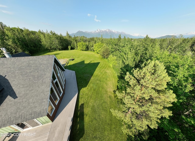 10821 E Valley Crest Dr, Palmer, AK 99645 - drone / aerial view of a mountainous background