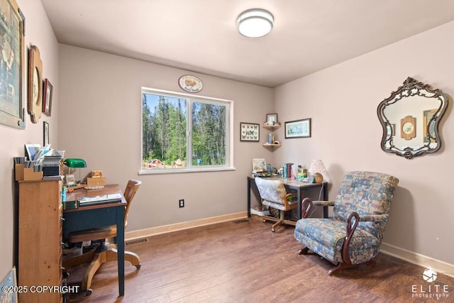 5050 N Gold Mint Dr, Wasilla, AK 99654 - office space featuring wood finished floors and baseboards