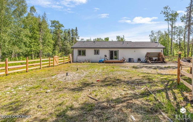 5050 N Gold Mint Dr, Wasilla, AK 99654 - rear view of house featuring a deck