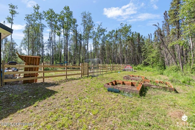 5050 N Gold Mint Dr, Wasilla, AK 99654 - view of yard with a vegetable garden