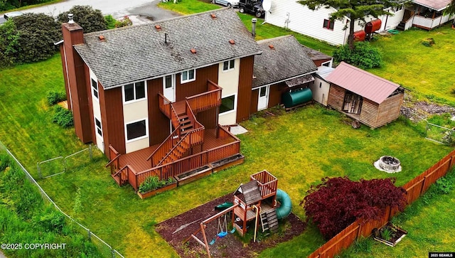 5920 Lund St, Juneau, AK 99801 - view from above of property