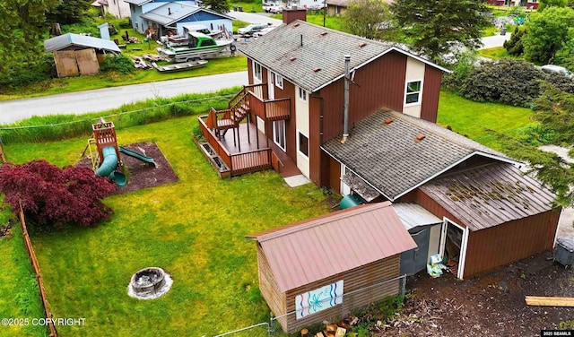 5920 Lund St, Juneau, AK 99801 - aerial perspective of suburban area