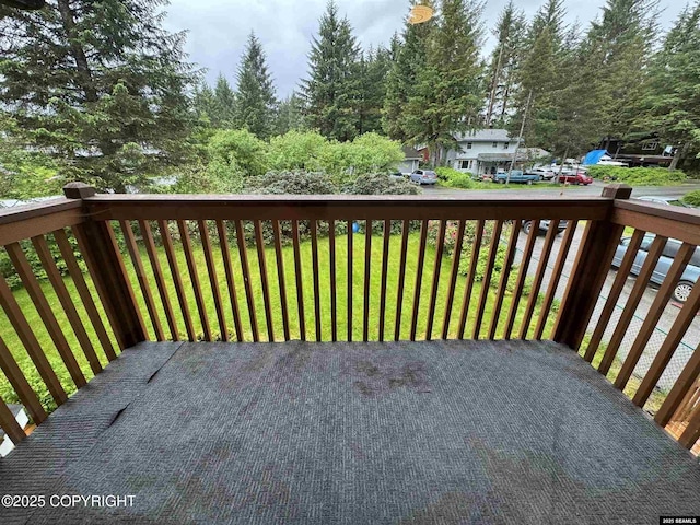 5920 Lund St, Juneau, AK 99801 - wooden deck featuring a yard