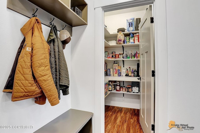4576 S Gon Fishin Dr, Wasilla, AK 99623 - mudroom with wood finished floors