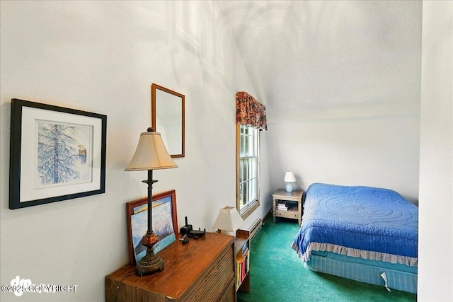 21033 Sterling Hwy, Ninilchik, AK 99639 - bedroom featuring carpet floors and lofted ceiling