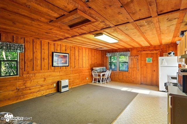 21033 Sterling Hwy, Ninilchik, AK 99639 - misc room featuring wood ceiling, wooden walls, and carpet floors