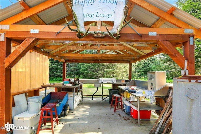 21033 Sterling Hwy, Ninilchik, AK 99639 - view of patio featuring a gazebo