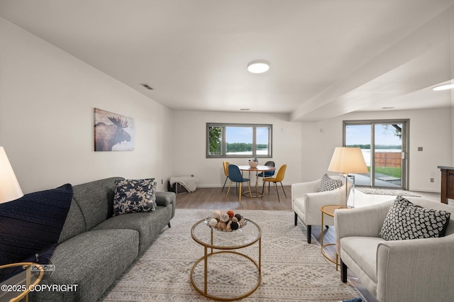 900 W Selina Ln, Wasilla, AK 99654 - living area with wood finished floors and baseboards