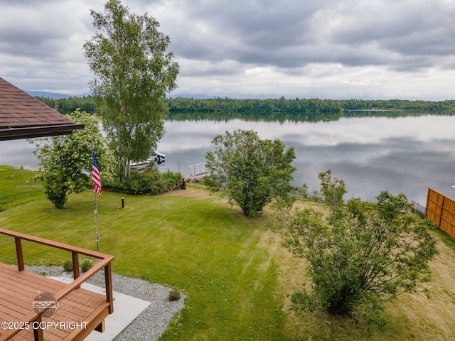 900 W Selina Ln, Wasilla, AK 99654 - view of grassy yard with a water view