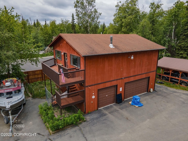 900 W Selina Ln, Wasilla, AK 99654 - view of front of home featuring a detached garage